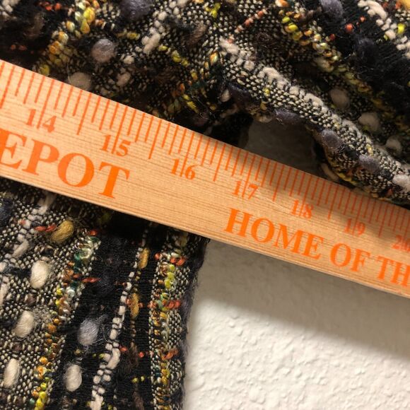 cabi wool crop jacket medium m blazer black gold chic city classic i6 - Picture 9 of 9